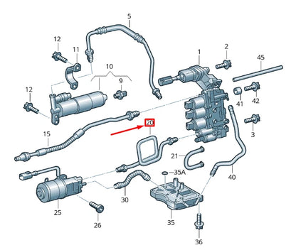 NEW VOLKSWAGEN CRAFTER 2F MK1 GEARBOX HYDRAULIC LINE 0B8325591C