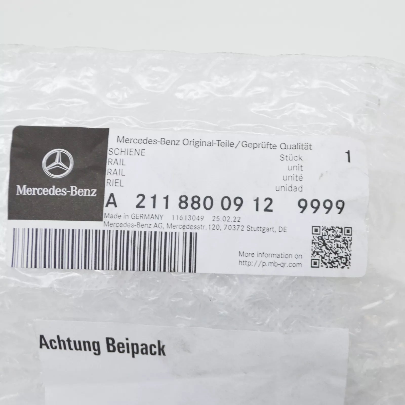 NEW MERCEDES-BENZ E W211 FRONT LEFT BUMPER MOLDING TRIM A21188009129999 ORIGINAL