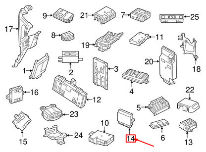 new mb cla coupe c117 trailer coupling control unit a2469000316 original
