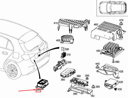 NEW MERCEDES-BENZ A W177 VOLTAGE CONVERTER A0008271105 ORIGINAL