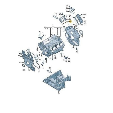 new volkswagen amarok valve cover casing seal gasket cyl 1-3 059109092n original
