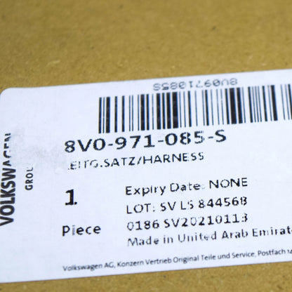 NEW AUDI A3 S3 8V FRONT BUMPER PDC WIRING HARNESS LOOM 8V0971085S ORIGINAL