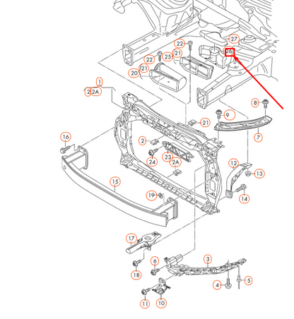 NEW AUDI Q3 8U AIR INTAKE DUCT 1KD8059629B9 ORIGINAL