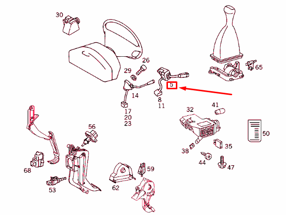 new mercedes-benz e w210 turn indicator switch a210540014427 original