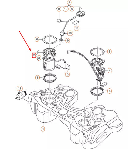 NEW AUDI TT 8J3 FUEL PUMP 8J0919051E ORIGINAL