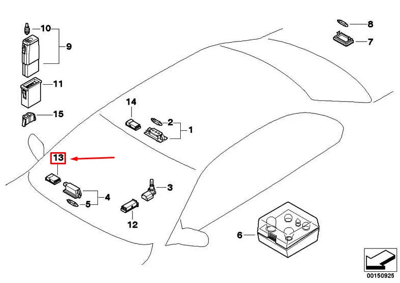 NEW BMW 1 CONVERTIBLE E88 SOCKET HOUSING REPAIR KIT 61132359994 ORIGINAL