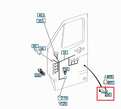 NEW MERCEDES BENZ SPRINTER 906 FRONT DOOR CONTROL MODULE A9069006703 ORIGINAL