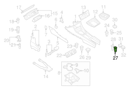 NEW VOLKSWAGEN PASSAT B6 REAR WINDOW CURTAIN SWITCH BUTTON 3C0959563AREH