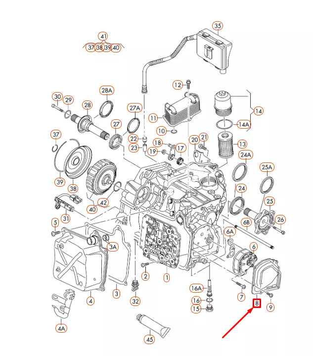 NEW AUDI A3 8V OIL PUMP COVER 02E315141C ORIGINAL