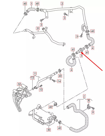NEW AUDI A3 8P ENGINE COOLANT THERMOSTAT 1K0121113A 2.0 TFSI