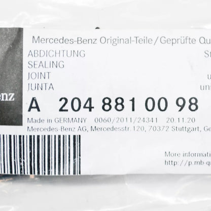 NEW MERCEDES-BENZ C W204 FRONT CENTER HOOD SEAL A2048810098 ORIGINAL