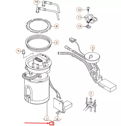 NEW AUDI A4 B7 FUEL PUMP ASSEMBLY 8E0919051CQ ORIGINAL