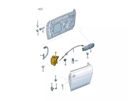 NEW VOLKSWAGEN BEETLE A5 FRONT LEFT DOOR LOCK RHD 5K2837015H ORIGINAL