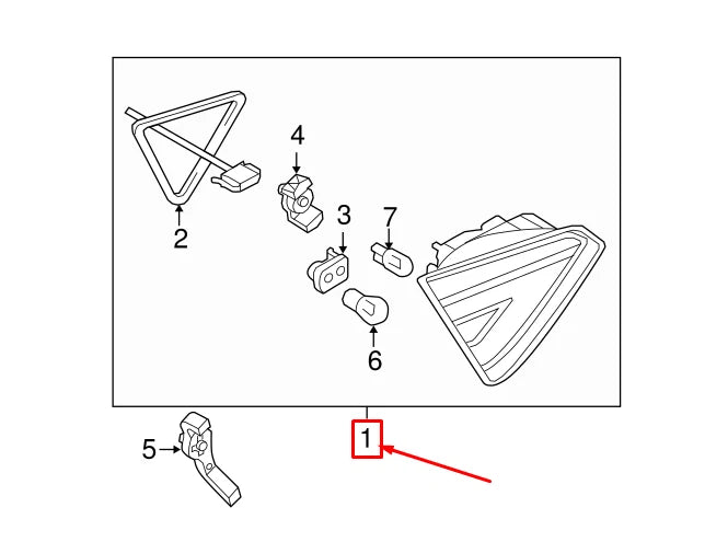 NEW AUDI A5 SPORTBACK 8T REAR RIGHT INNER TAILLIGHT 8T0945094D ORIGINAL