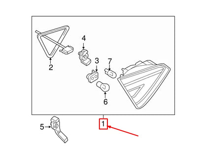 NEW AUDI A5 SPORTBACK 8T REAR RIGHT INNER TAILLIGHT 8T0945094D ORIGINAL