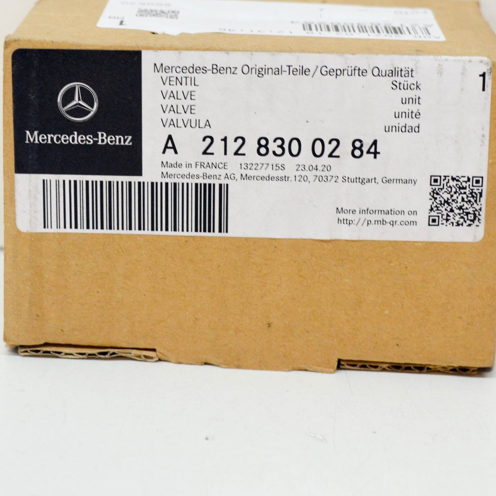 NEW MERCEDES-BENZ C W204 A/C EXPANSION VALVE LHD A2128300284 ORIGINAL