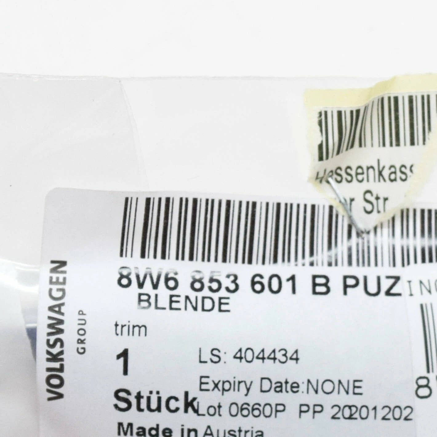 NEW AUDI A5 CABRIO 8W6 S-LINE FRONT LEFT WING BADGE LOGO 8W6853601BPUZ ORIGINAL