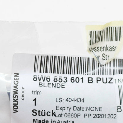 NEW AUDI A5 CABRIO 8W6 S-LINE FRONT LEFT WING BADGE LOGO 8W6853601BPUZ ORIGINAL