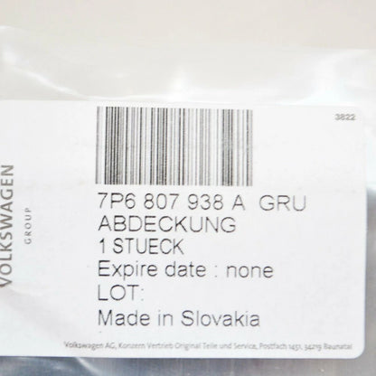 NEW VOLKSWAGEN TOUAREG 7P RIGHT SIDE HEADLIGHT WASHER CAP 7P6807938AGRU ORIGINAL