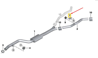 NEW BMW X5 G05 EXHAUST SYSTEM HANGER BRACKET 18307935435 7935435 2018 ORIGINAL