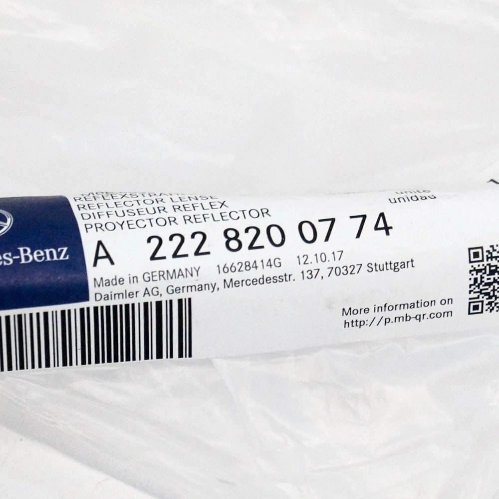 NEW MB S-CLASS W222 REAR BUMPER REFLECTOR LEFT SIDE A2228200774