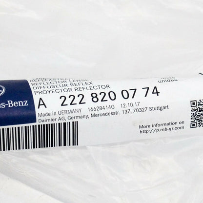 NEW MB S-CLASS W222 REAR BUMPER REFLECTOR LEFT SIDE A2228200774