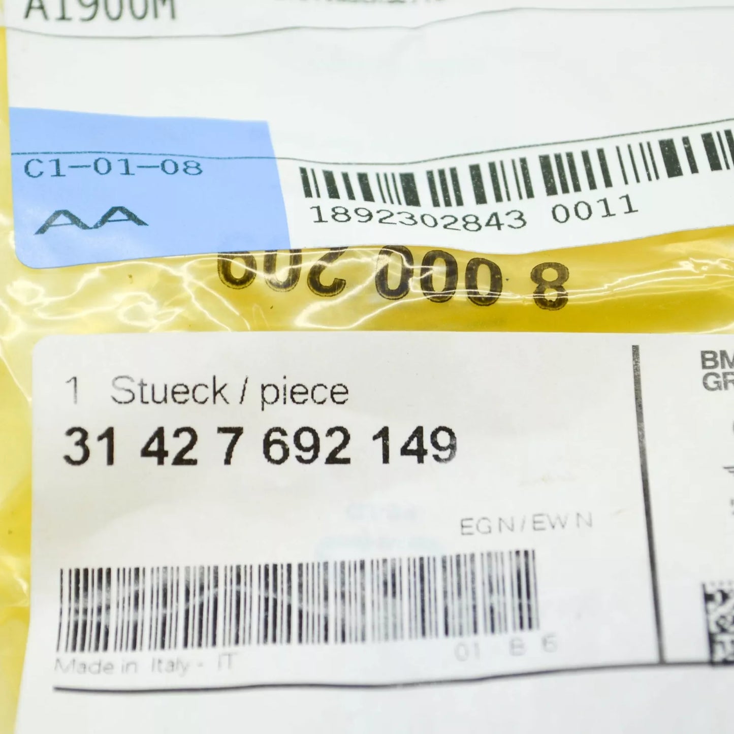 NEW BMW F-MODELS K7X F 800 GS 08 0219 0229 SLIDING SLEEVE 31427692149 ORIGINAL