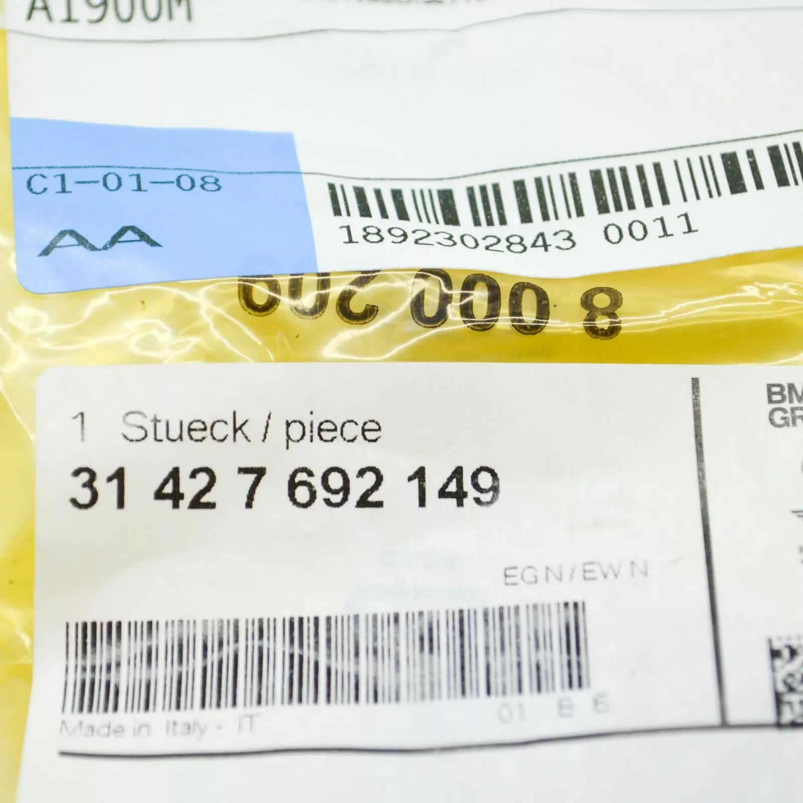 NEW BMW F-MODELS K7X F 800 GS 08 0219 0229 SLIDING SLEEVE 31427692149 ORIGINAL