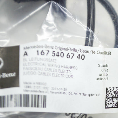 NEW MERCEDES-BENZ GLE W167 FRONT AXLE LEFT WIRING HARNESS A1675406740 ORIGINAL