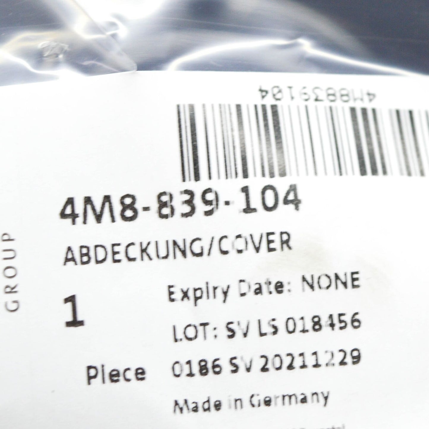 NEW AUDI Q8 RSQ8 4MN REAR RIGHT DOOR INNER PANEL COVER 4M8839104 ORIGINAL