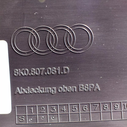 NEW AUDI A4 B8 FRONT ENGINE SLAM PANEL TOP COVER 8K0807081D9B9 2014 ORIGINAL