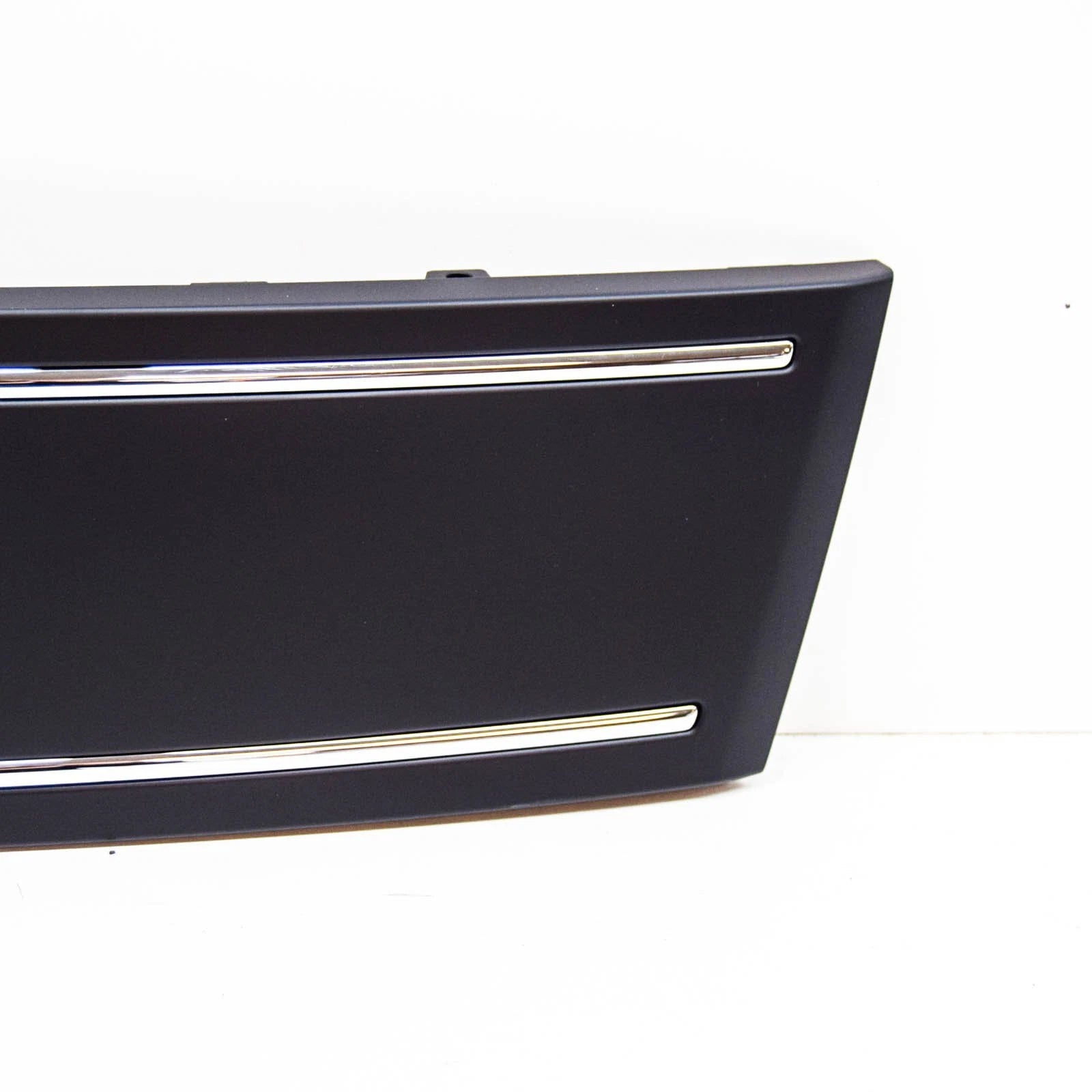 NEW AUDI Q7 FRONT GRILL NUMBER PLATE FILLER DELETE BLACK 4L08072873FZ