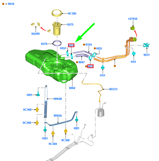 new ford fiesta mk7 fuel hose clamp 1521426 w714025-s300 original