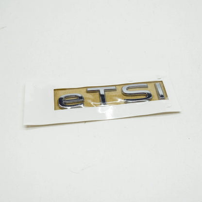 NEW VW GOLF MK8 REAR 'ETSI' EMBLEM BADGE INSCRIPTION 5H0853675L2ZZ ORIGINAL