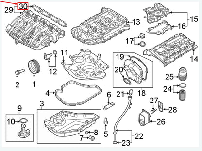 NEW VW BEETLE 5C ENGINE INTAKE MANIFOLD GASKET 06K129717H ORIGINAL