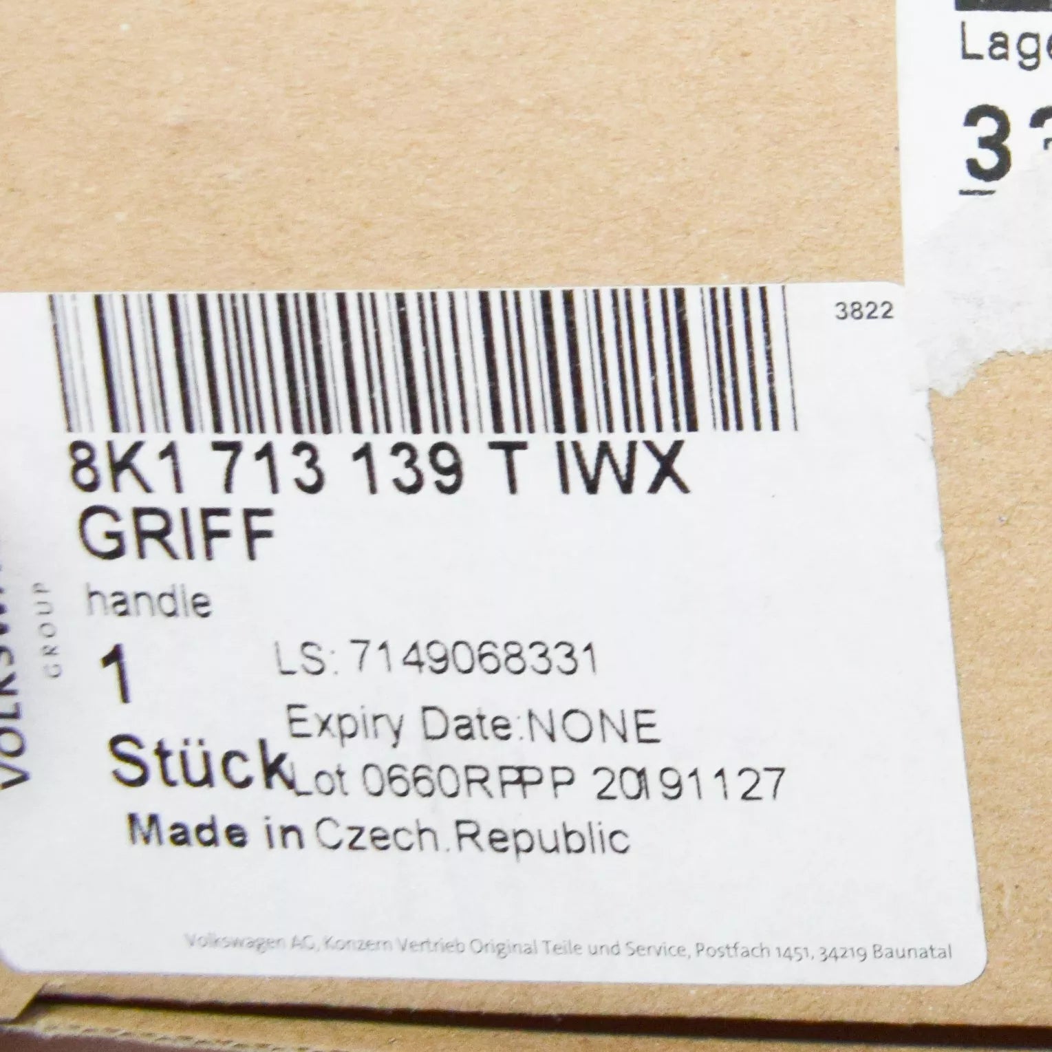 NEW AUDI A4 B8 SELECTOR LEVER HANDLE LHD 8K1713139TIWX ORIGINAL