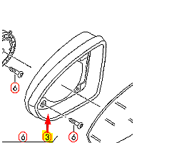 NEW VW GOLF MK7 LEFT INNER SIDE MIRROR TRIM 5G0857601A9B9 ORIGINAL