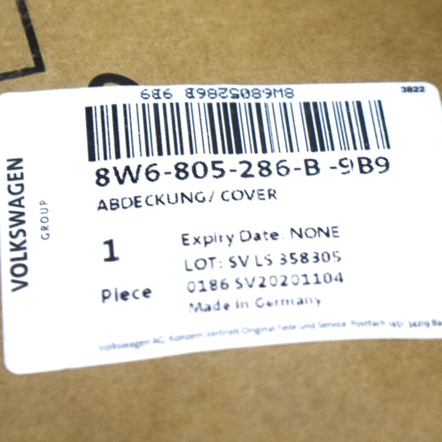 NEW AUDI A5 CABRIO 8W6 FRONT RIGHT HEADLIGHT BRACKET MOUNT 8W6805286B9B9