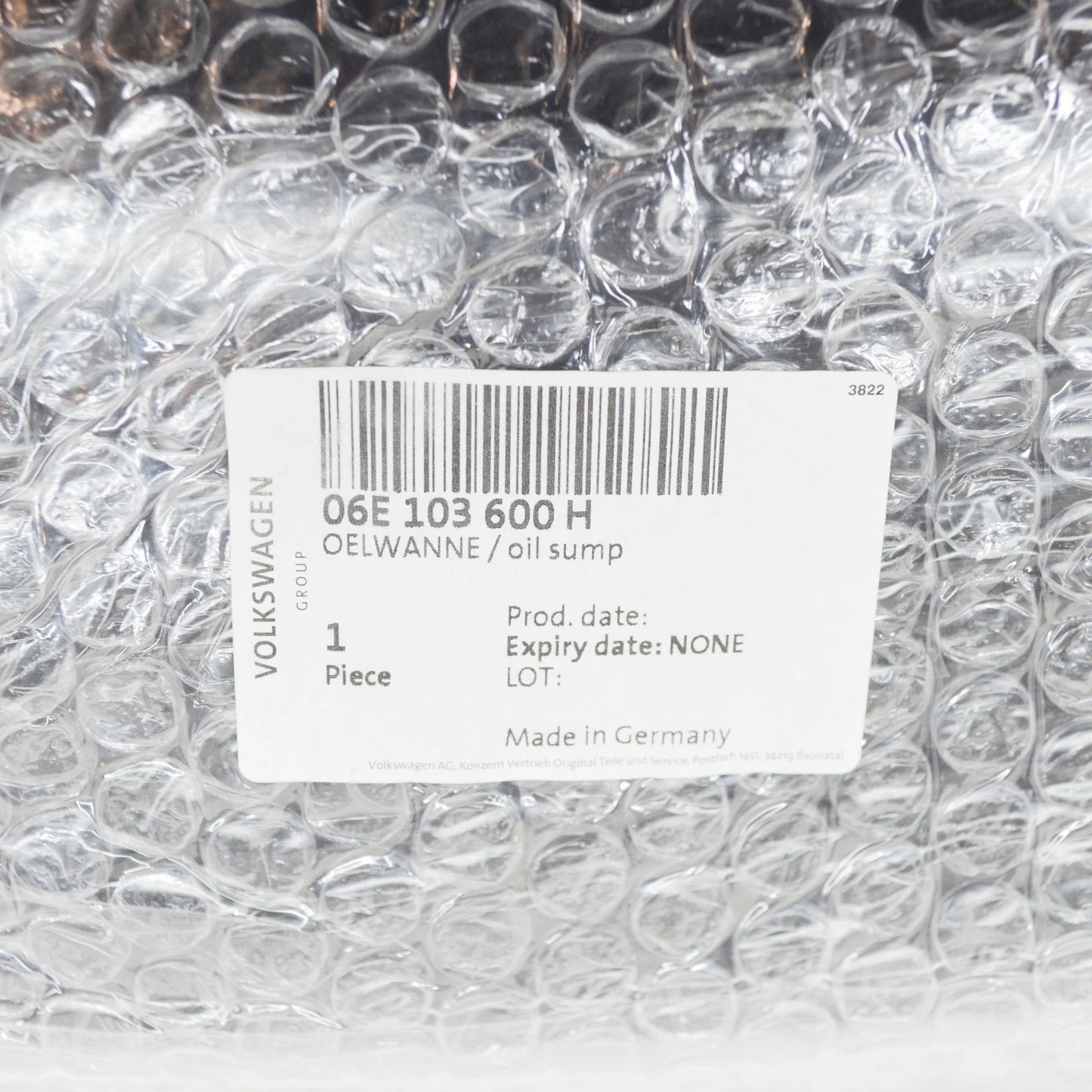 NEW AUDI A4 AVANT B8 06E103600H LOWER ENGINE OIL PAN 06E103600H ORIGINAL