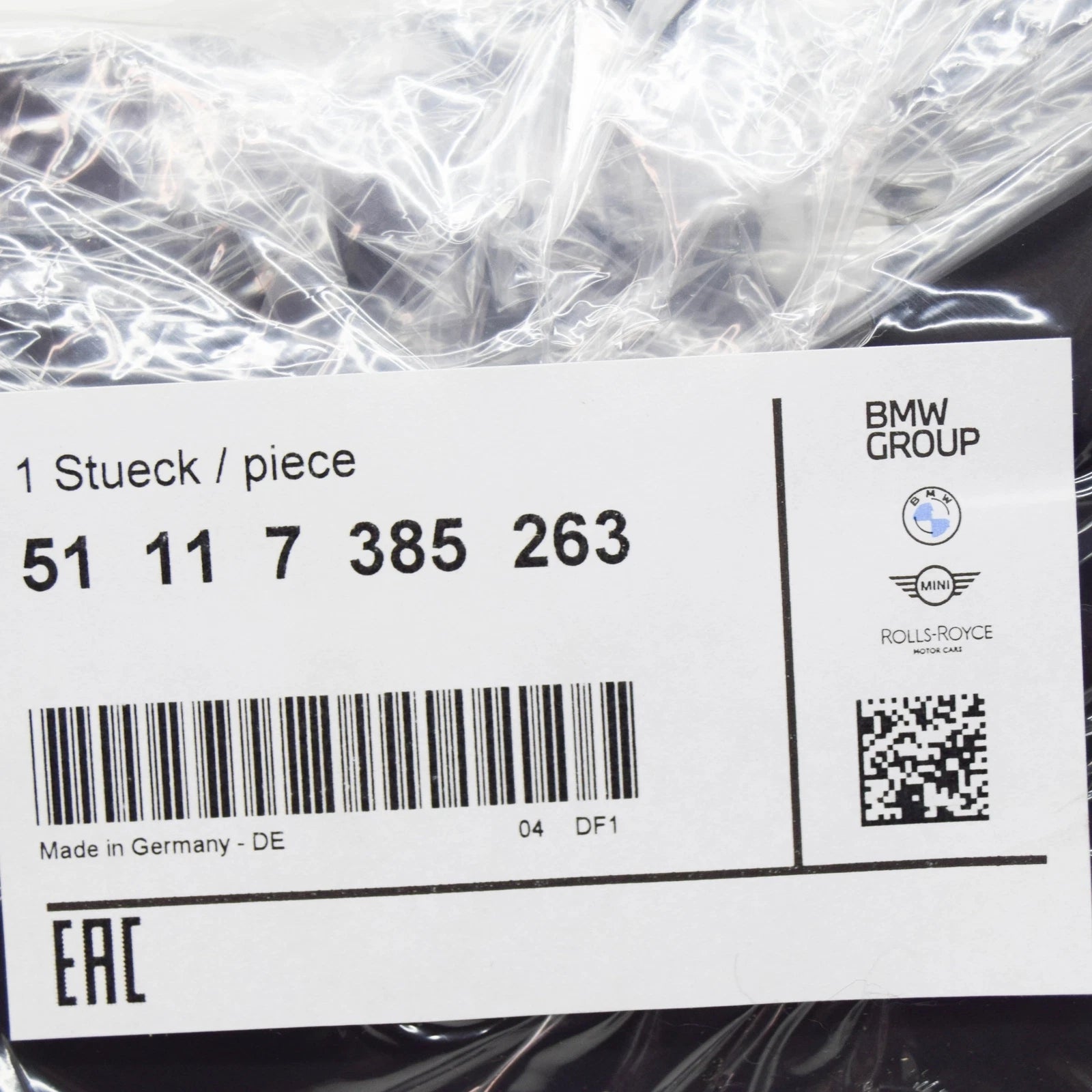 NEW BMW 5 TOURING G31 FRONT LEFT INNER BUMPER GRILL COVER 51117385263 ORIGINAL