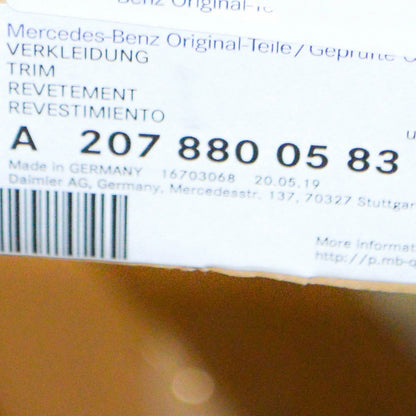 NEW MERCEDES-BENZ E-CLASS COUPE C207 GRILLE TOP PANEL A2078800583 ORIGINAL