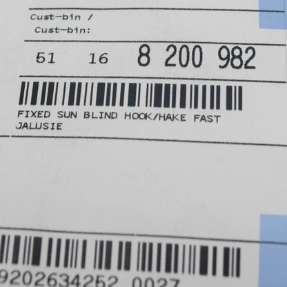 NEW BMW 5 E39 FIXED SUN BLIND HOOK 51168200982 8200982 ORIGINAL