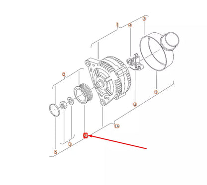 NEW AUDI A1 8X ALTERNATOR POLY V-BELT PULLEY 022903119C