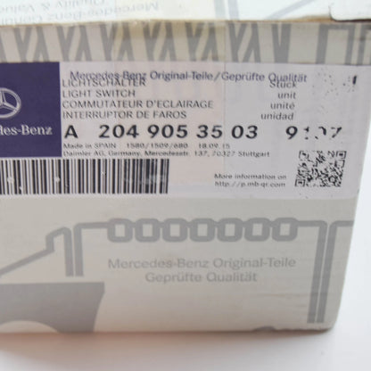 NEW MERCEDES-BENZ GLE W166 HEADLIGHT SWITCH CONTROL UNIT A2049053503 ORIGINAL