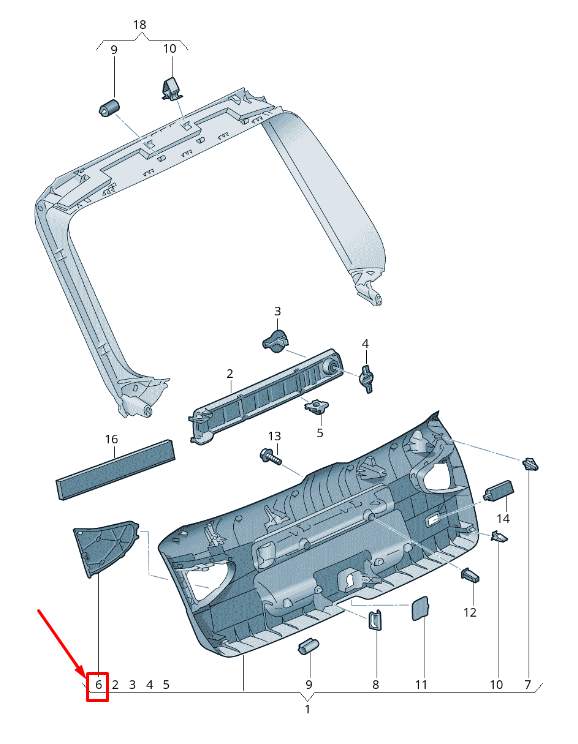 new audi q5 fy rear left tail light cover 80a867657 ds2 80a867657ds2 original