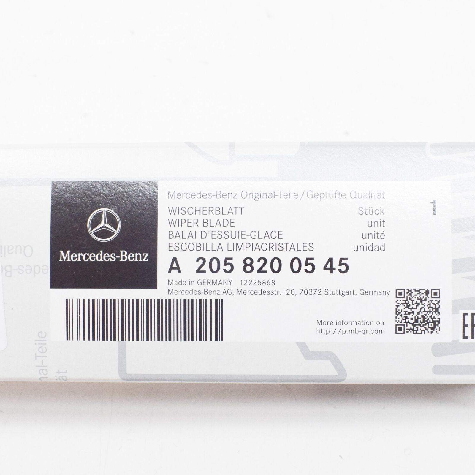 NEW MERCEDES-BENZ C-CLASS S205 REAR WINDOW WIPER BLADE A2058200545 ORIGINAL