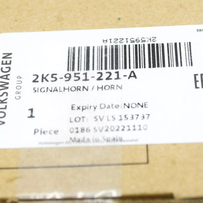 NEW VOLKSWAGEN BEETLE A5 LOW TONE HORN FANFARE 2K5951221A ORIGINAL
