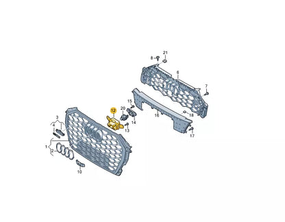 NEW AUDI Q3 SPORTBACK F3N FRONT BUMPER RADIATOR GRILLE BRACKET 83F853231
