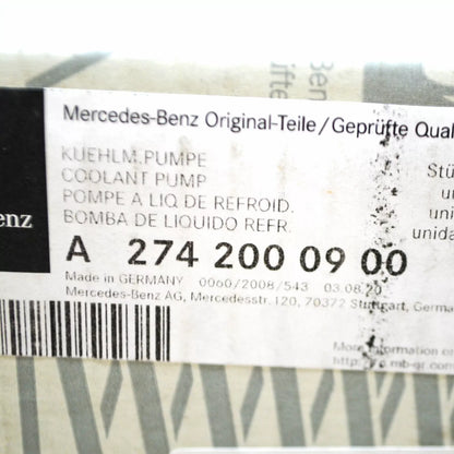 NEW MERCEDES-BENZ E-CLASS W213 WATER PUMP A2742000900