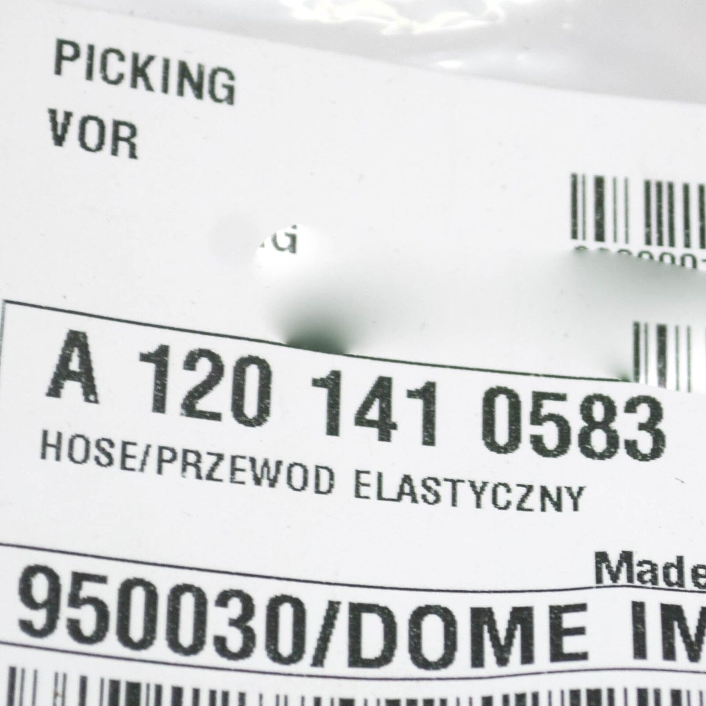 NEW MERCEDES BENZ SL R129 AIR PUMP PIPE HOSE A1201410583 ORIGINAL